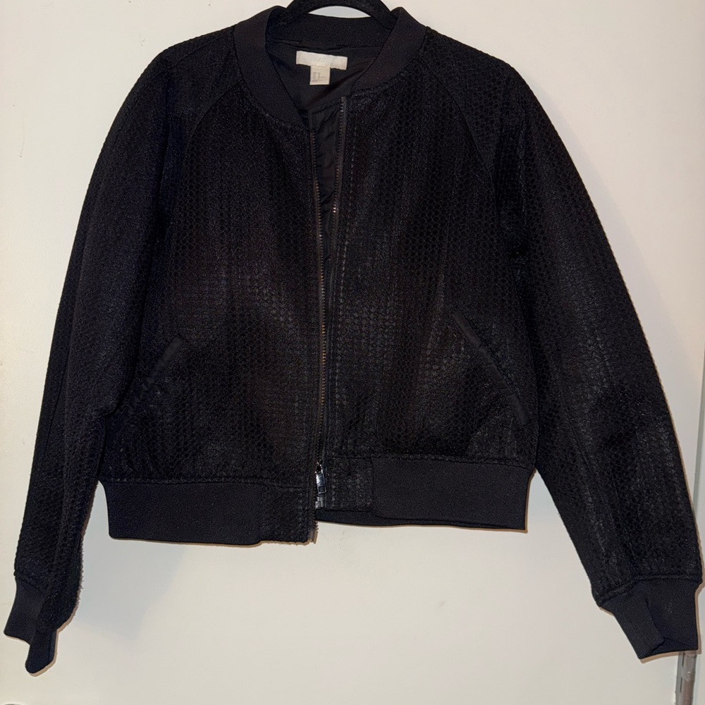 Women's Black Bomber Jacket